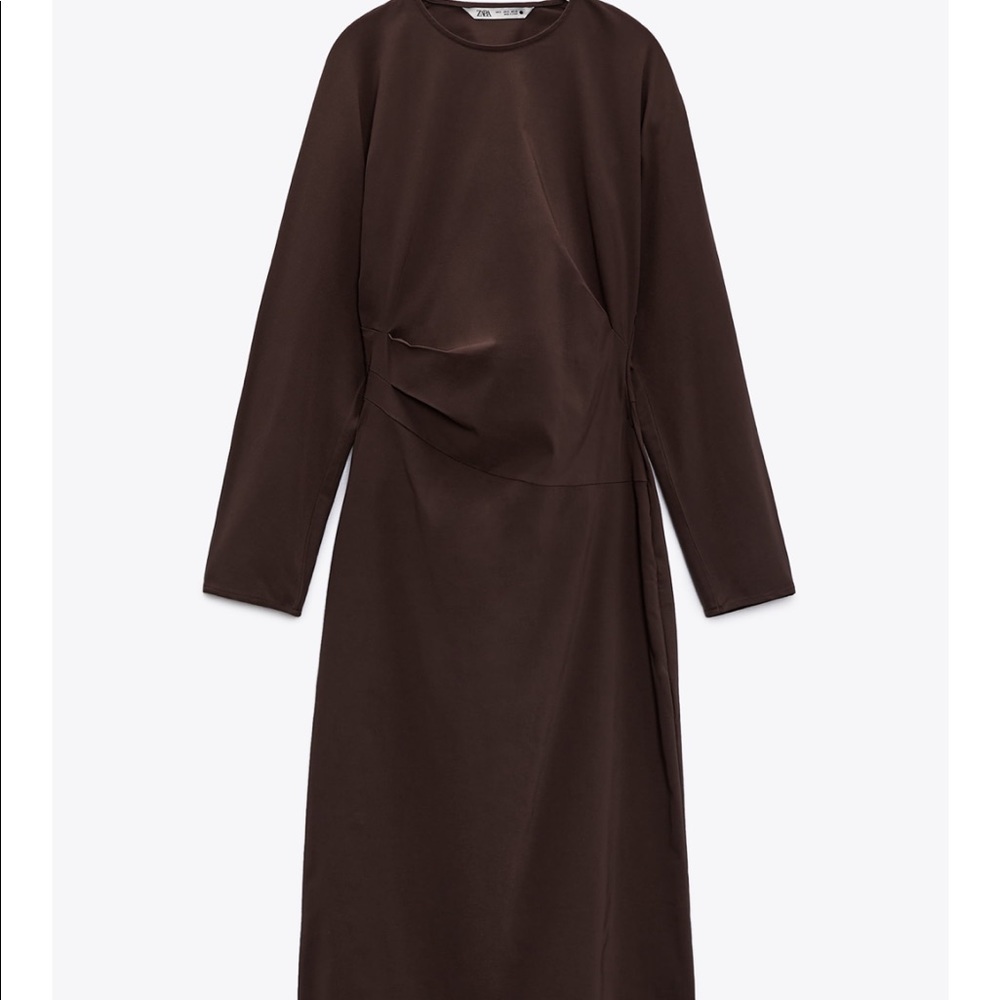 Ruched midi dress